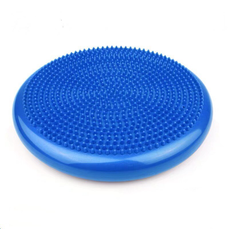 Bolas de Yoga con almohadilla de masaje, cojín de disco de equilibrio oscilante de estabilidad inflable, tabla de masaje, bolas de entrenamiento para ejercicio físico: blue 33cm