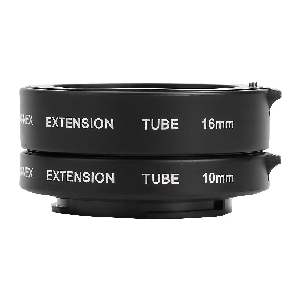 Camera Extension Tube Kit Metalen Auto-Focus Macro 10Mm 16Mm Professionele Lenzen Accessoires Voor Sony Nex E-Mount Camera