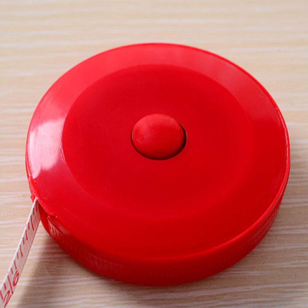1.5m Retractable Mini Soft Flat Measure Tape Sewing Ruler Sewing Tailor Tape Body Height Measuring Ruler Random Color