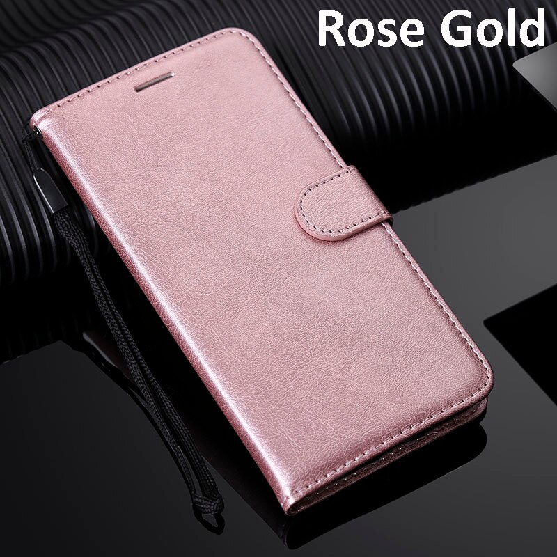 Funda cartera para LG K8 Lte K350 K350E K350N 5,0 "funda de cuero para teléfono para LG K7 bolsa versiones para LG K8 funda sólida: For LG K7 / KTCS-Rosegold