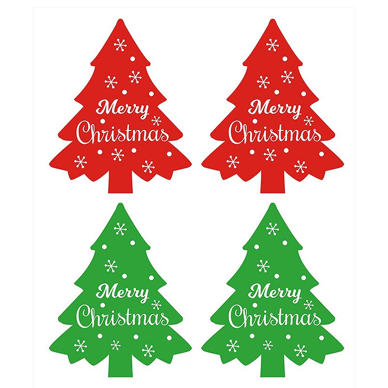 Vrolijke Kerstboom Sticker Label 300 stks/pak Kerst Sticker Sticker Kaart Envelop Decoratieve Sticker 2.5X1.5&quot;