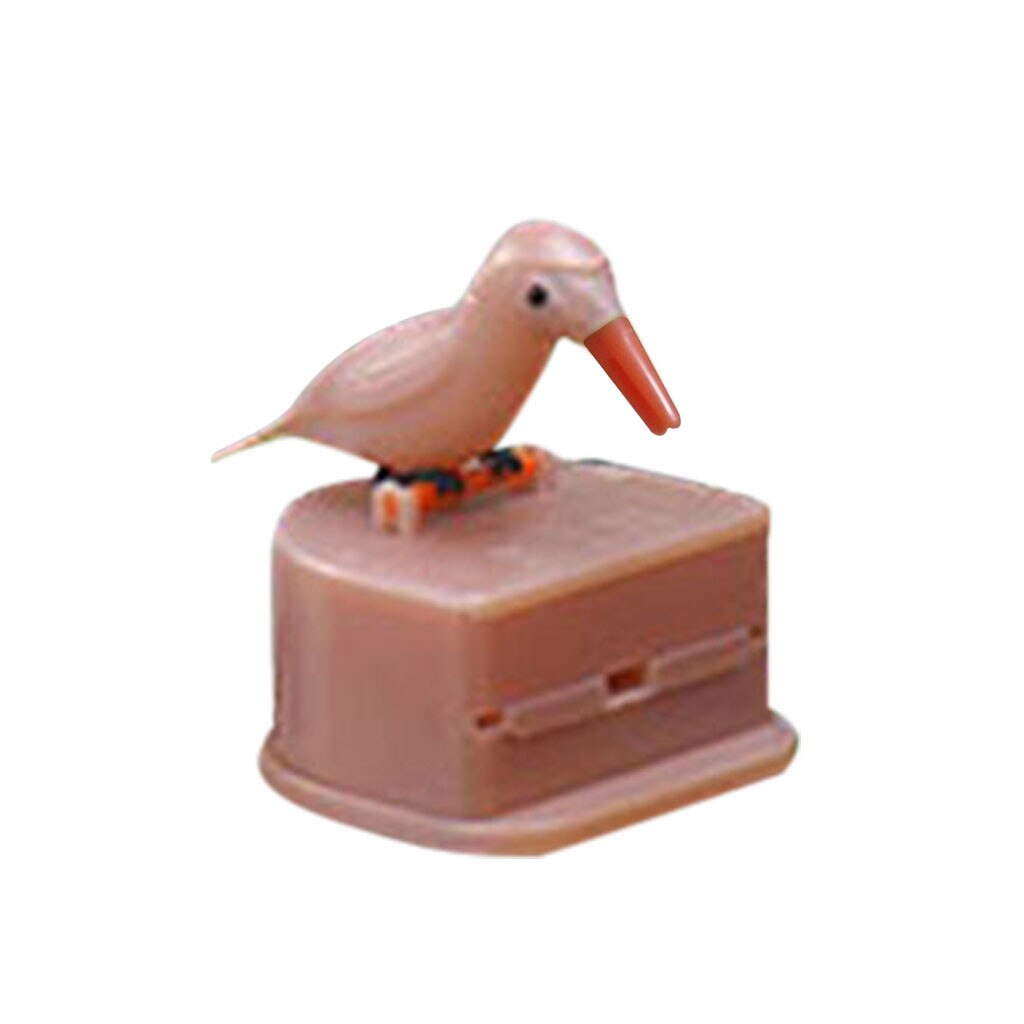 Mignon colibri cure-dents distributeur Gag nettoyage dents matériel automatique oiseau cure-dents boîte: G