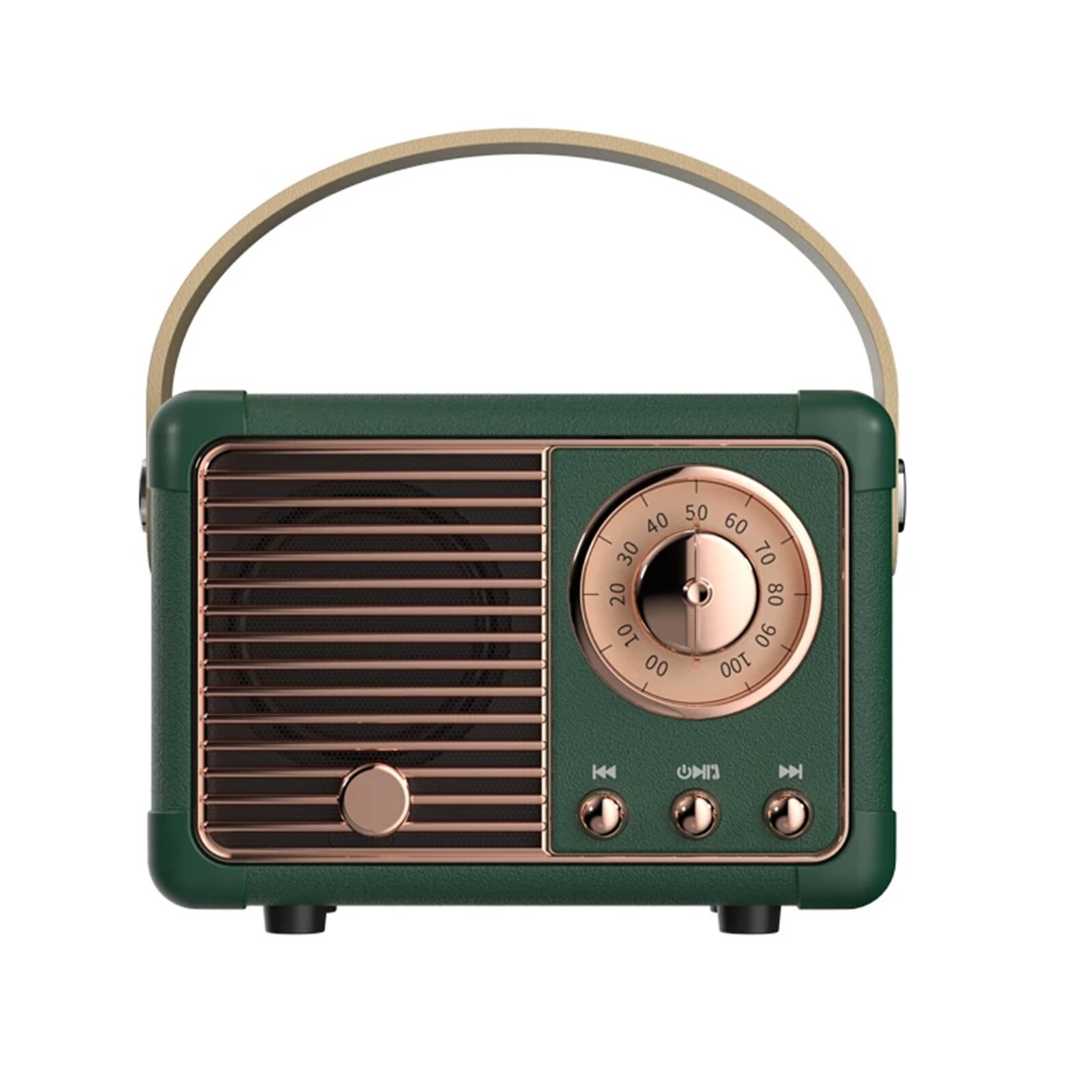 Retro Bluetooth Speaker HM11 Classical Retro FM Radio Receiver Portable Decoration Mini Speakers Travel Music Player: green