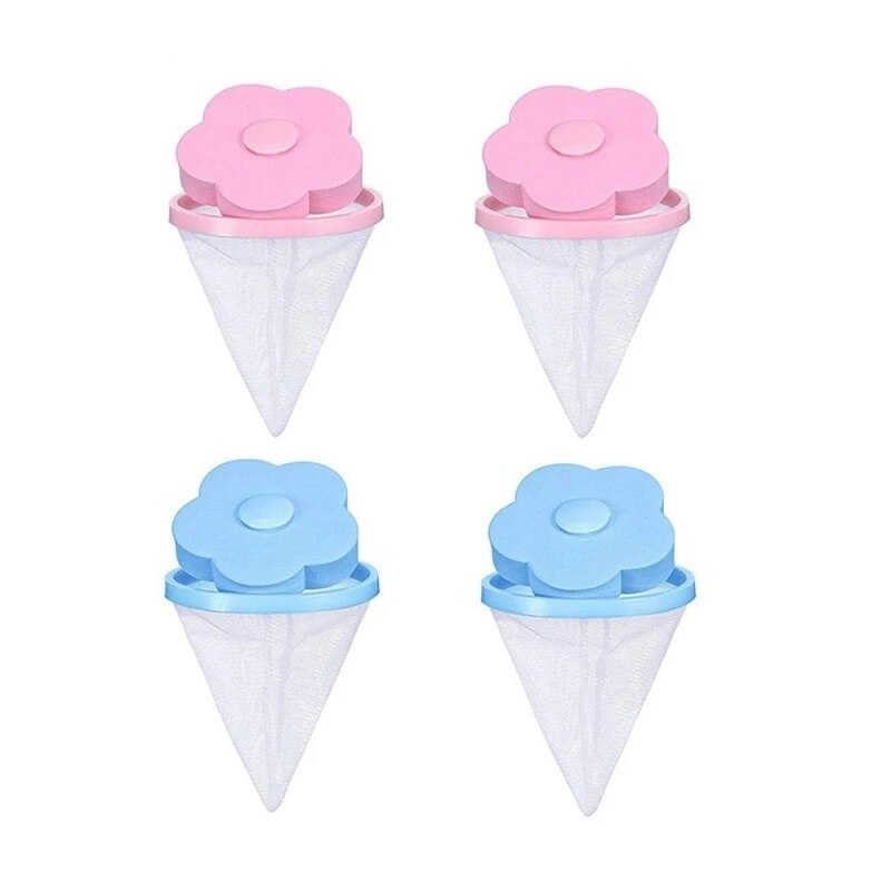 Laundry Dryer Lavanderia Cleaning Machine for Washing Machine Suszarka Na Pranie Machine A Laver Anti Poils Machine Laver: Pink Blue 4PCS