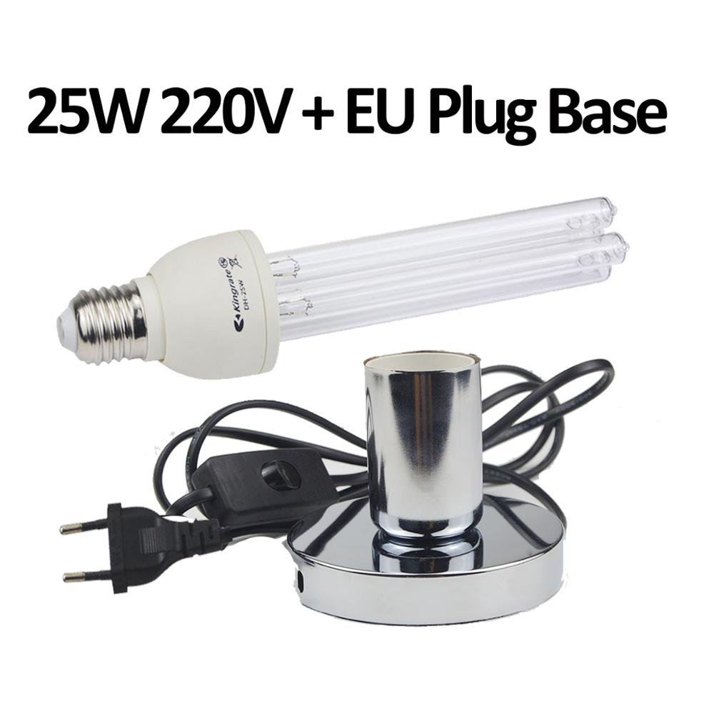 Lámpara de cuarzo UVC para desinfección hogar lámpara UV 220V 110V lámpara bactericida lámpara germicida E27 baño lámpara antibacteriana