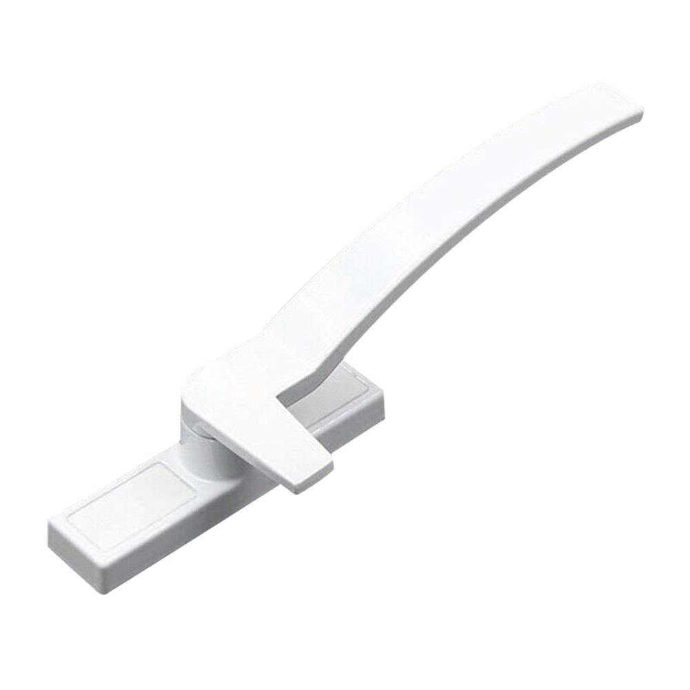 1pc Grip Hand Accessories Window Locking Handle Durable Zinc Alloy Practical Replacement Lacquered Safety White Tone Home
