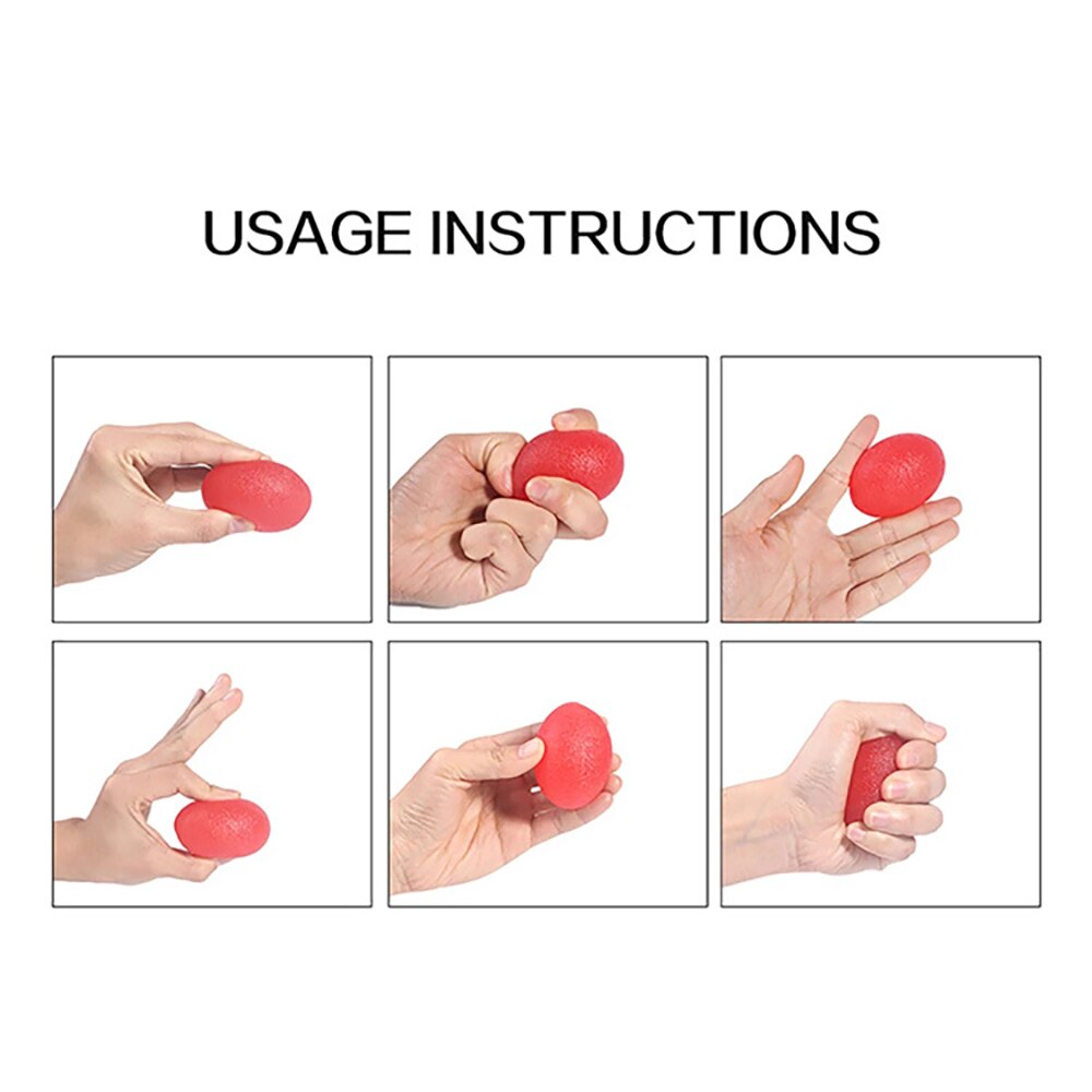 Ściskacz w kształcie jajka piłka robić ćwiczenia ręki palec siła piłka w średnim wieku i starszych palec rehabilitacja uchwyt treningowy piłka