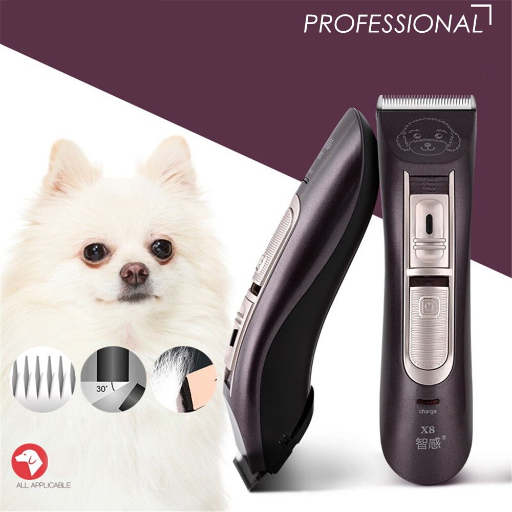 Professionele Grooming Set Oplaadbare Pet Kat Hond Haar Trimmer Elektrische Pet Clipper Scheerapparaat High Power Haar Snijmachine