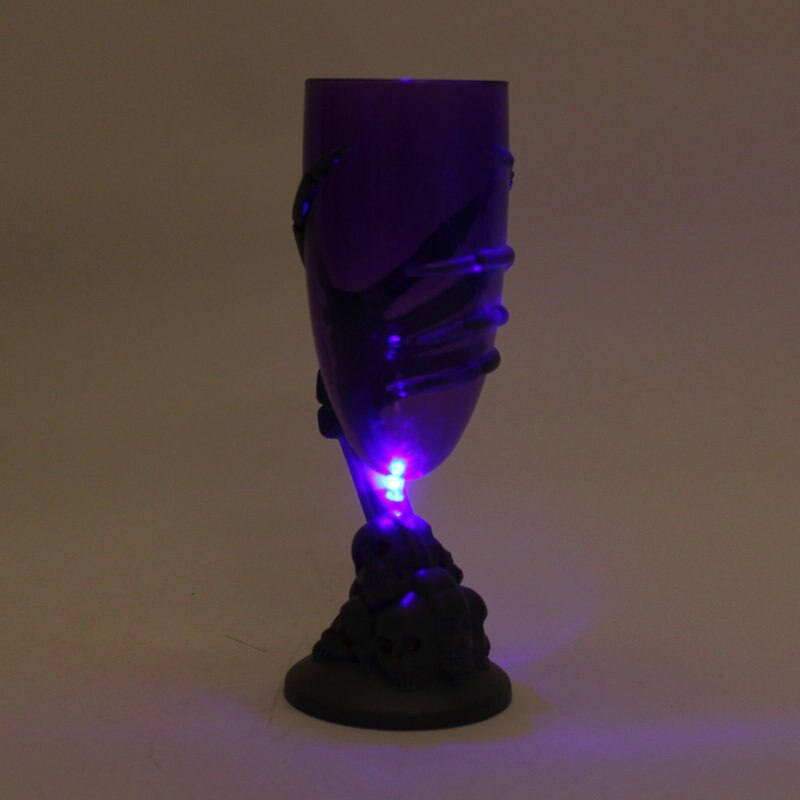 ! Cool Horror Verlichting Glas Cup Led Schedelbeenderen Halloween Party Bier Wijn Drinken Glow Voor Halloween Party