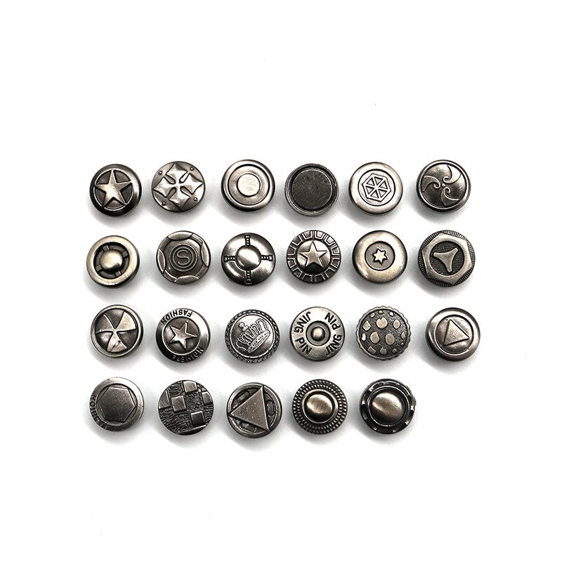 Métal mao ding kou sandales bouton d'été en cuir sandales bouton accessoires chaussons pour hommes suivi avec bouton de connexion