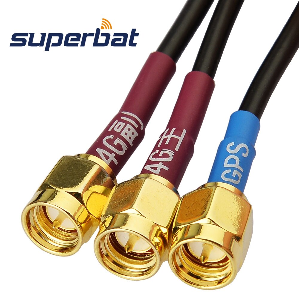 Superbat Low Profile GPS 4G LTE MIMO Screw Mount Omni-directional Antenna for Vehicle Truck RV Motorhomet Car Telematics Mobile