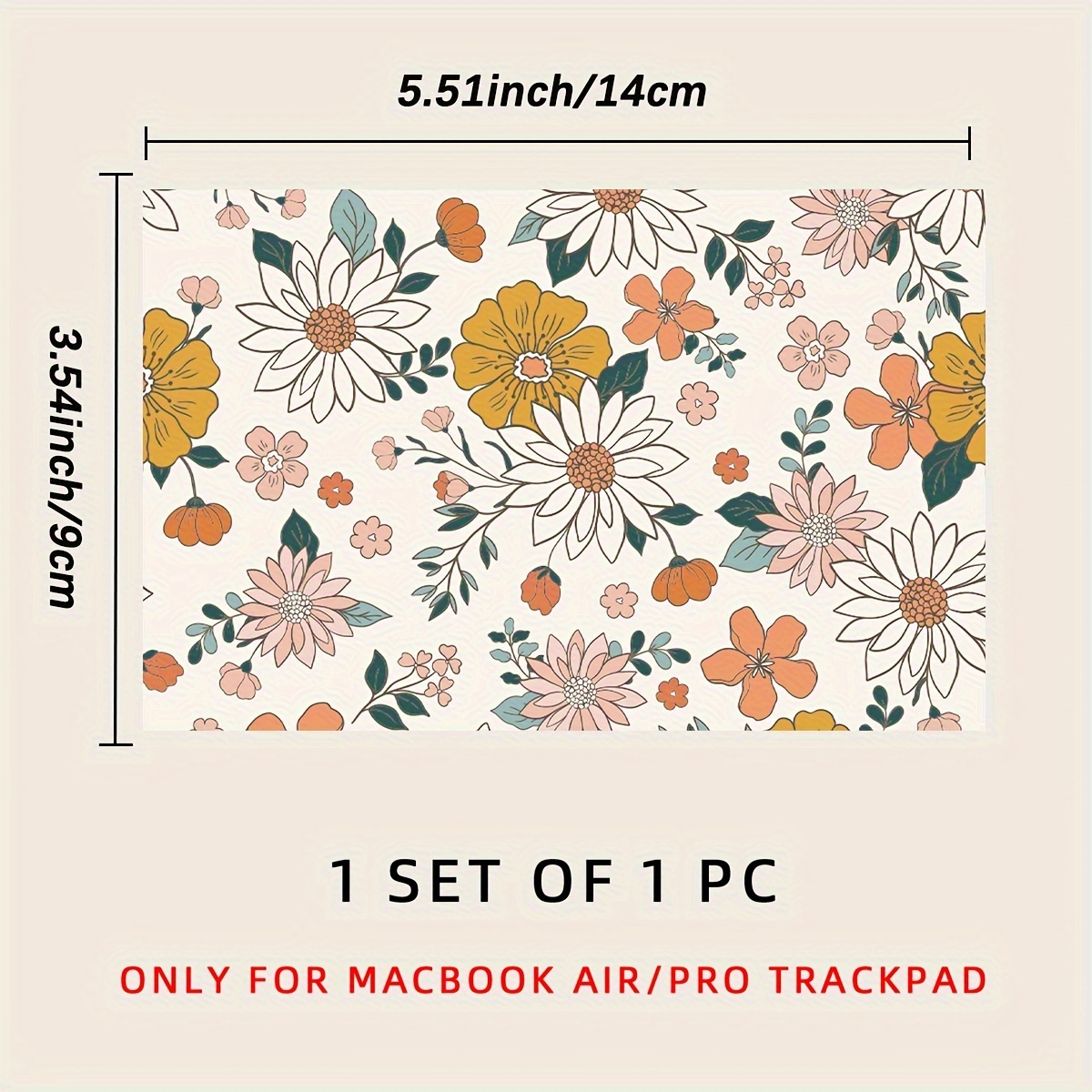 Laptop Touchpad Stickers Vinyl Waterproof and Dustproof Stickers Suitable for Laptop Touchpad IPad Decorative Cartoon Stickers: Red