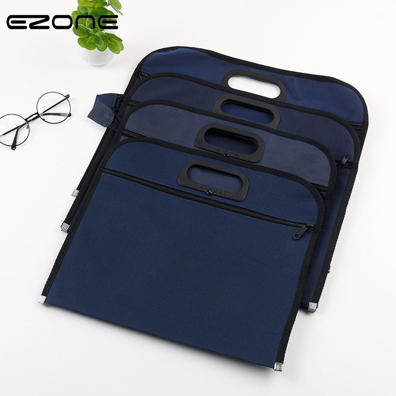 EZONE B4 Portable Document Bag Single-deck File Bag Business Conference Envelope Office Stationery Large Capacity