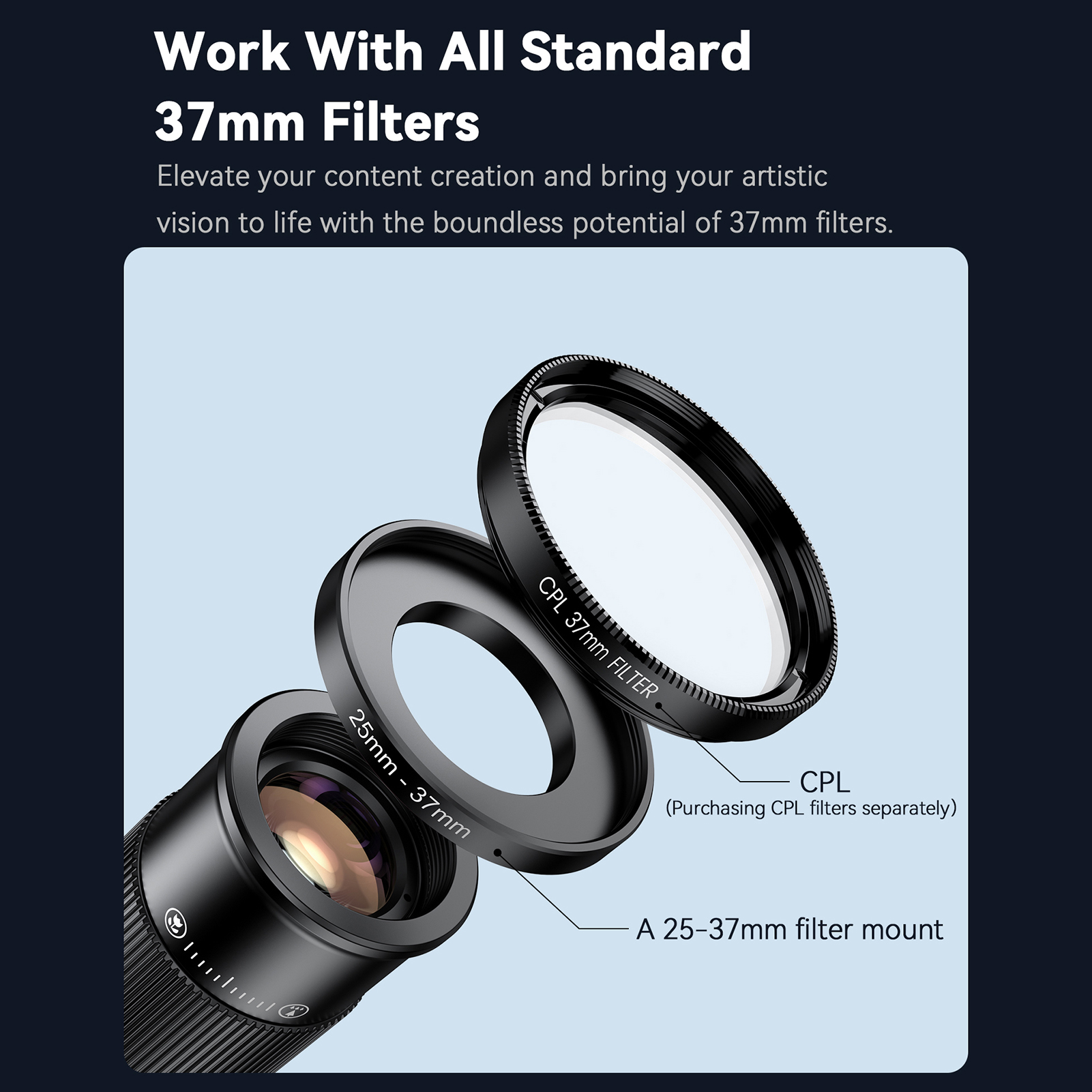 APEXEL teleobjetivo 2 en 1, lente Macro de observación, cabezal de telescopio 6x, accesorios para lentes de teléfono móvil para fotografía ultraligera