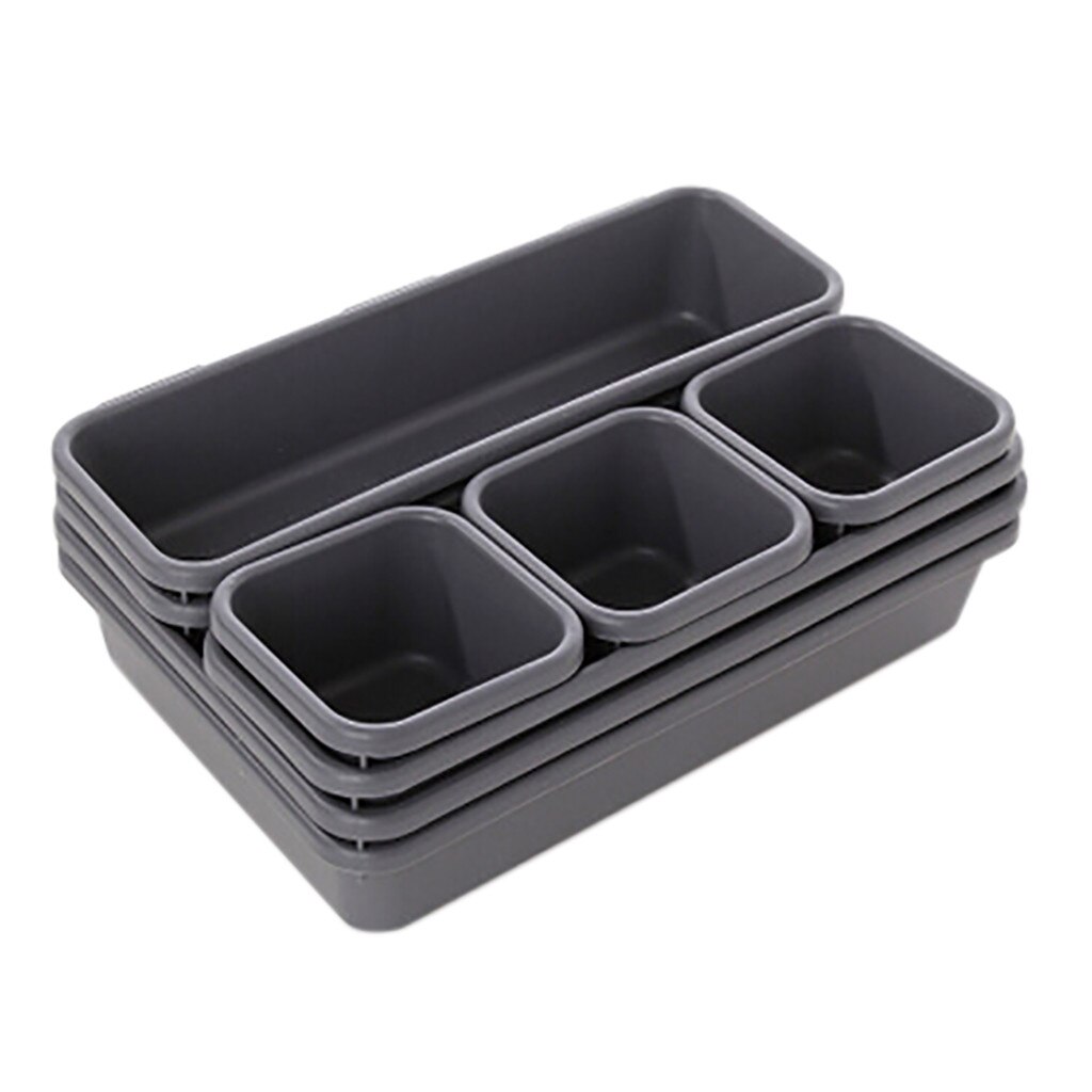 drawer storage organizers best narrow interlaced drawer for bathroom, office plastic partition storage box: Black