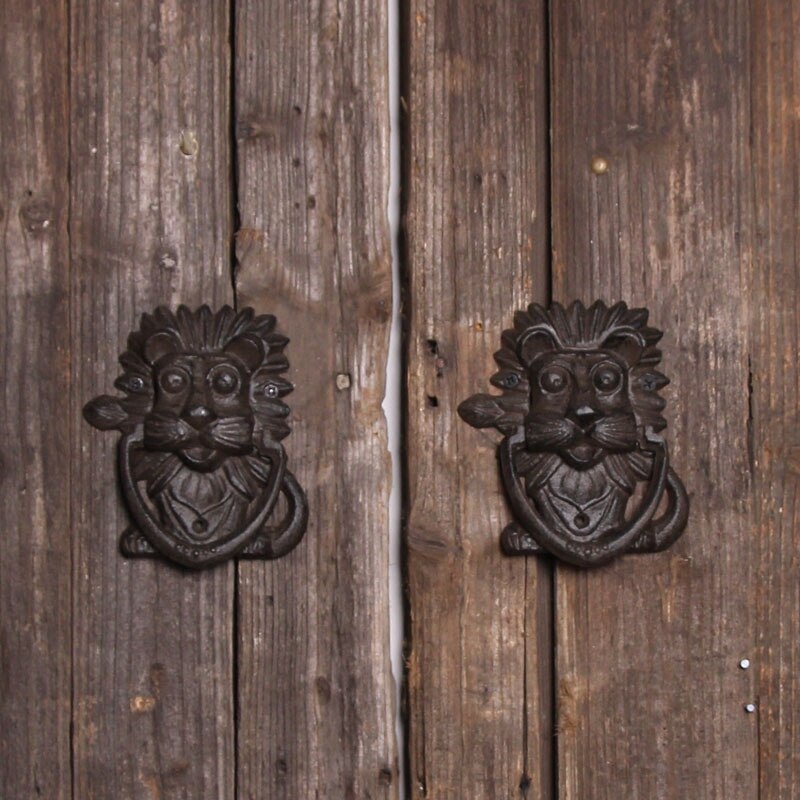 American Country Style Door Knocker Window Decoration Pendant Lion Owl Home Door Knock
