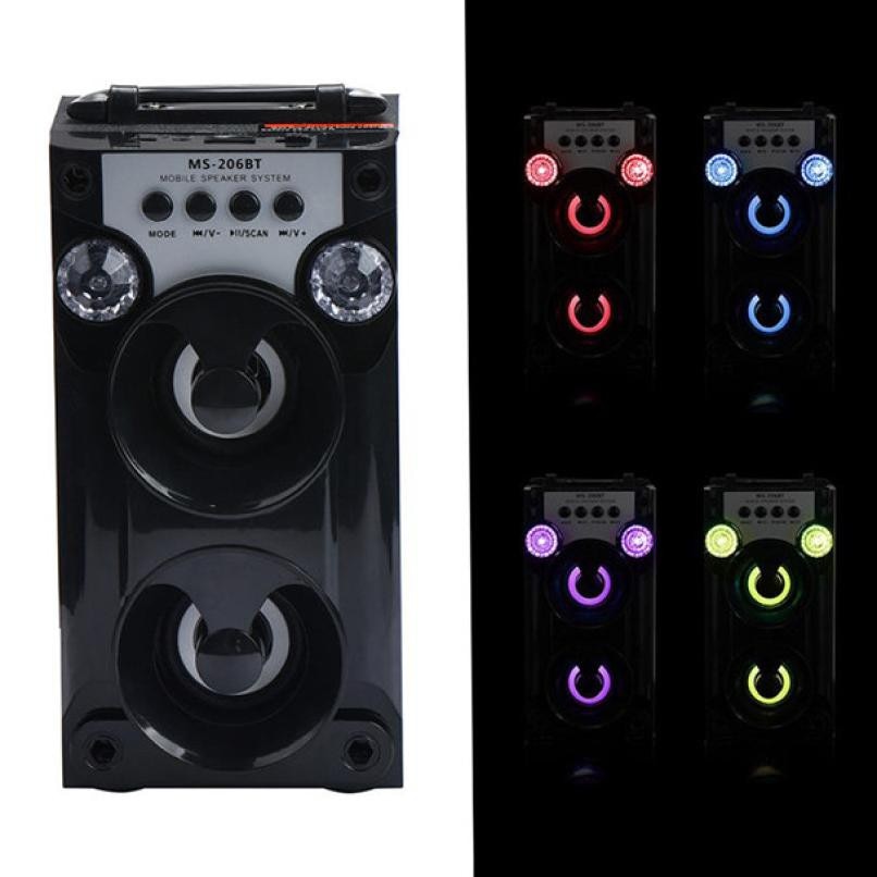 Nouveautés haut-parleur Portable sans fil Bluetooth extérieur Super basse avec haut-parleur de caisson de basses Radio USB/TF/AUX/FM