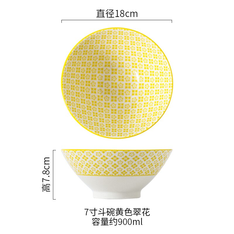 Salade Soep Ramen Kom, 32 Oz Stapelbaar Ronde Fijn Porselein Granen Pasta Serveerschaal, grote Capaciteit Microwavable Keramische Bowls: M