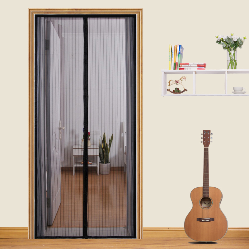 Sommer anti mygg og fly insekt feil nett gardiner mesh skjerm dør tung stoff skjerm full ramme selvklebende metalltråd stripe