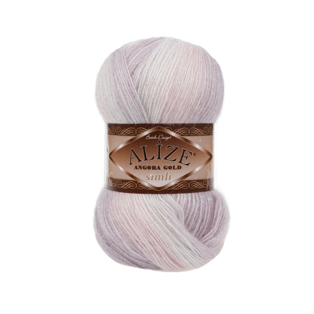 Alize Angora-Hilo de Batik Simli Gold 100gr-500mt % 5, Lurex metálico % 20 lana % 75 acrílico DIY, tejer Crochet, gorro, suéter