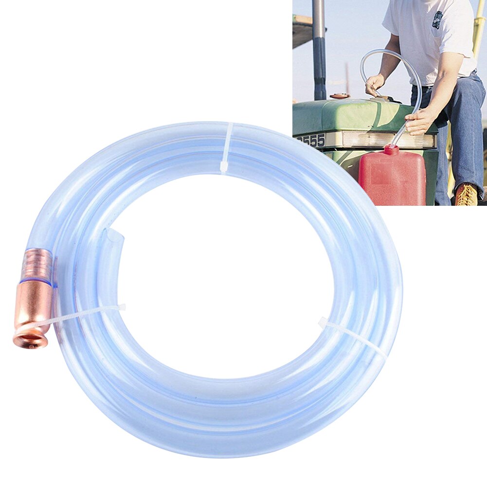 6ft Pump Syphon Hose Gas Safety Water Fuel Gasoline Self Priming Car Practical Accessories PVC