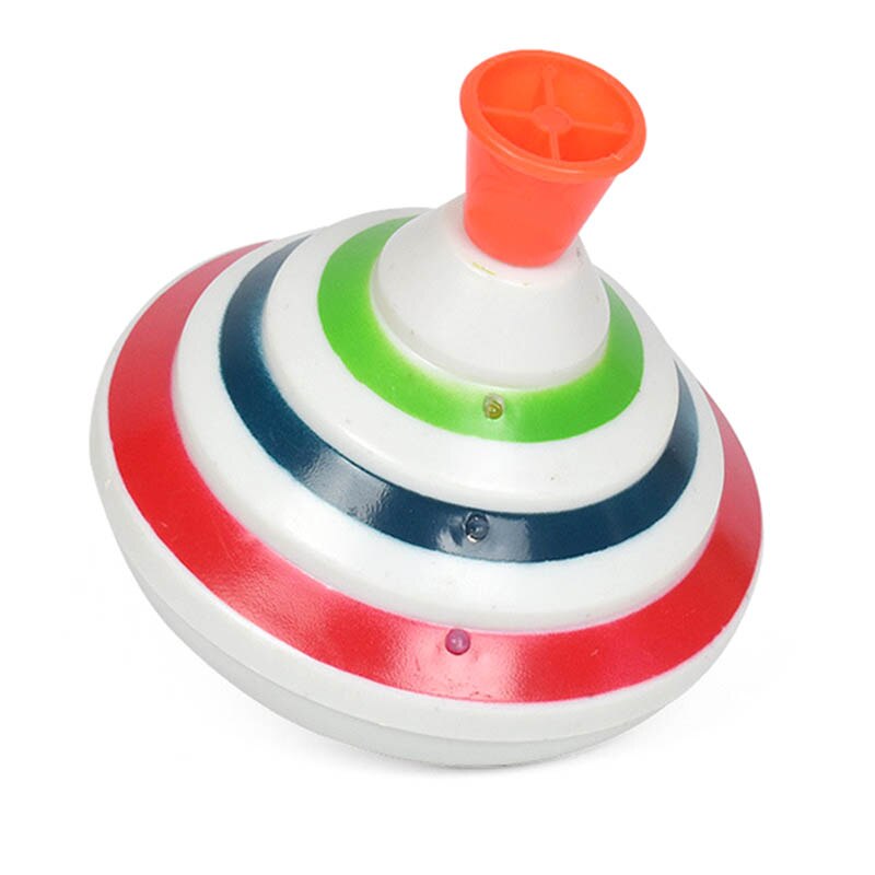 Giroscopio rotatorio clásico para niños, juguete Push-type, luz de Flash musical, giroscopio para niños YH-17