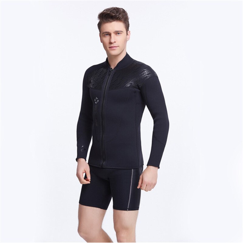 Subacqueo degli uomini A Due Pezzi Si Adatta Alle 3 millimetri di Neoprene Tessuto Interno Termico Mercerizzato Panno Quick Dry Anfibio Nuoto Surf Indossa