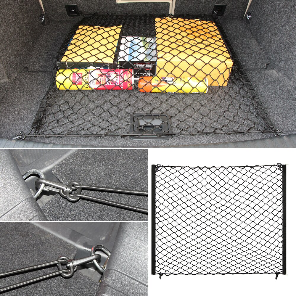 Voiture coffre filets organisateur filet avec crochets voiture accessoires pour renault megane clio Koleos Kadjar Duster DACIA Captur Fluence Laguna