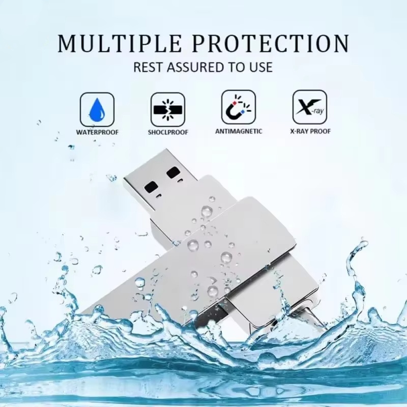 XIAOMI 16 TB 3,2 Flash-Laufwerke, Hochgeschwindigkeits-USB-Übertragung, Metall-Stick, Speicherkarte, Pendrive, Flash-Disk, Memoria, wasserdichter Stick