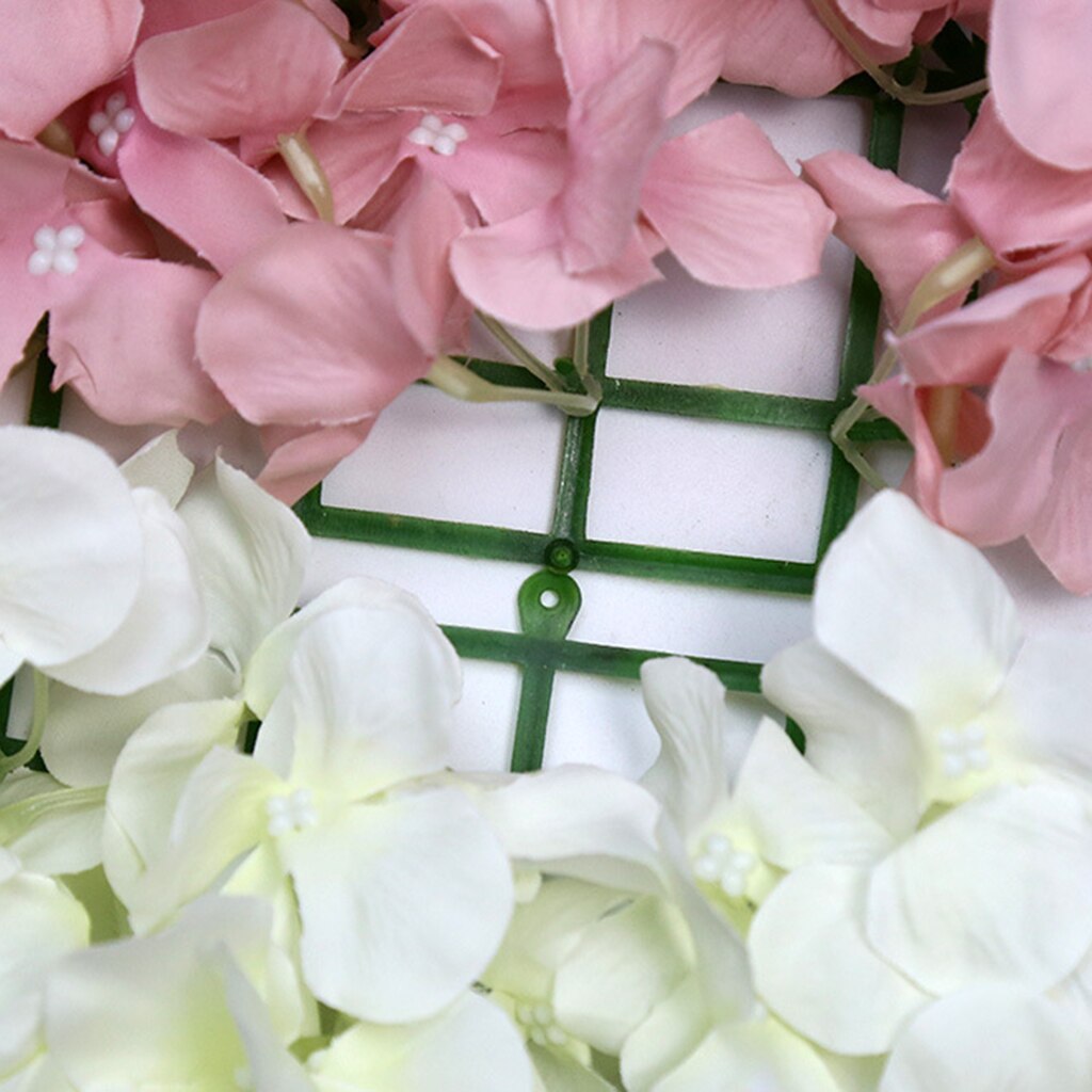 Artificial Flower Wall Plastic Panels For D.I.Y Wedding Background Backdrop
