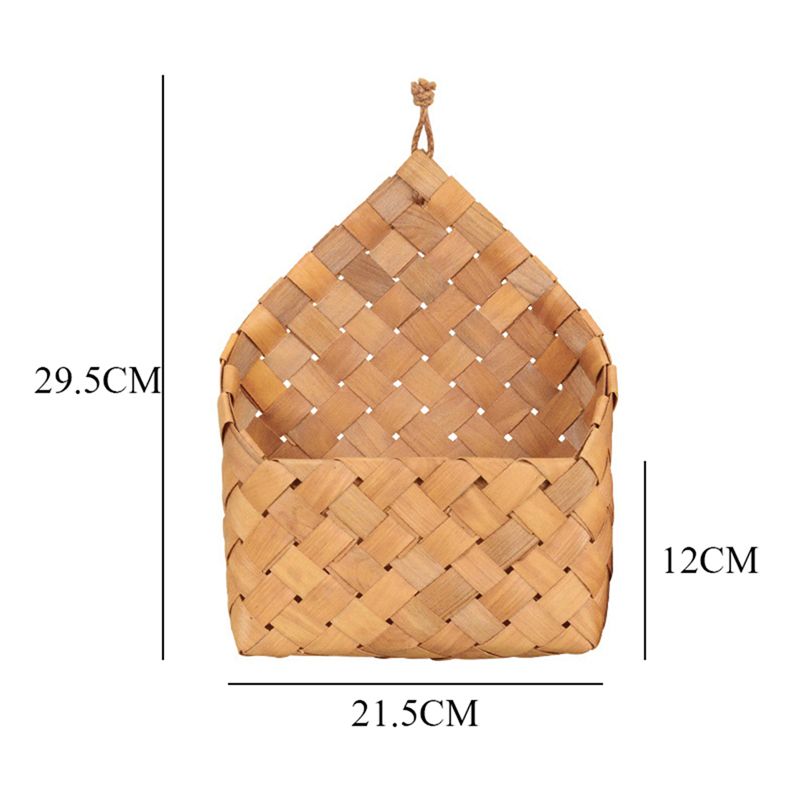 Tuin Hand-Geweven Hout Mand Weven Opslag Mand Groenten En Fruit Mand Weven Mand Opslag Mand Camping Mand