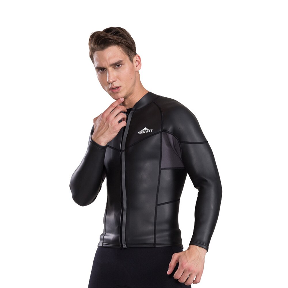 Hommes 2mm néoprène combinaison veste avant fermeture éclair planche à voile Scube plongée ski nautique sous-marine Sbart Anti-UV plongée veste