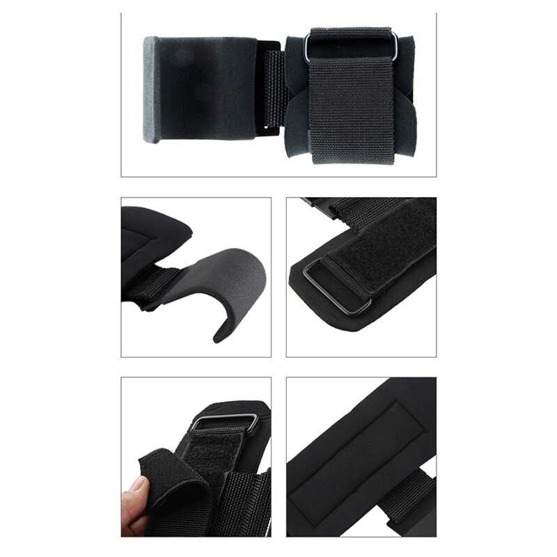 Weight Lifting Hook Grips With Wrist Wraps Hand-Bar Wrist Strap Gym Fitness Hook Weight Strap Pull-Ups