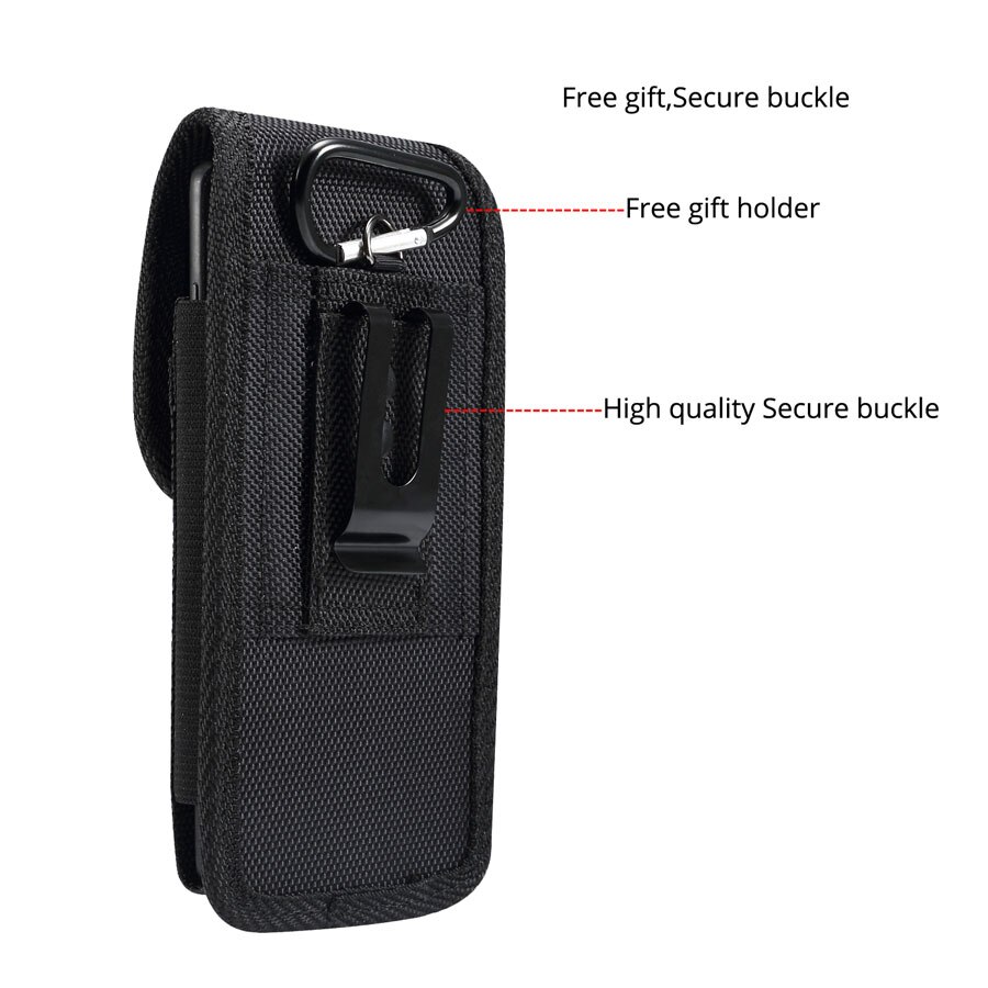 Universal Pouch Belt Clip Holster Case 4.7 5.0 5.2 5.5 6.0 6.3 6.4 6.5 6.9 inch Waist Bag Nylon Oxford cloth Durable Phone Cover