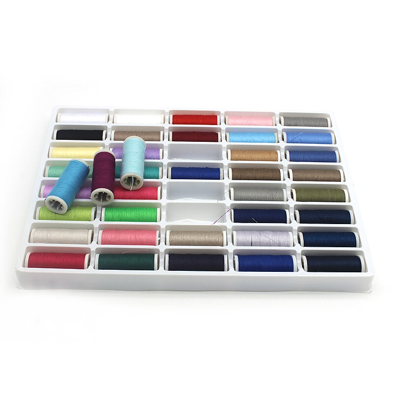 DONYAMY 40 Color 100% polyester sewing thread Set overlock thread Abrasion resistance fournituren sewing thread metre cones