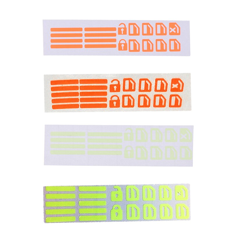 Pegatina para ventana de coche, calcomanía luminosa para puerta, botón de elevación