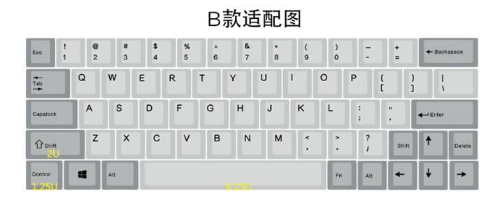 64 keys mechanical keyboard anodized CNC aluminum plate metal position plate for gaming keyboard plate