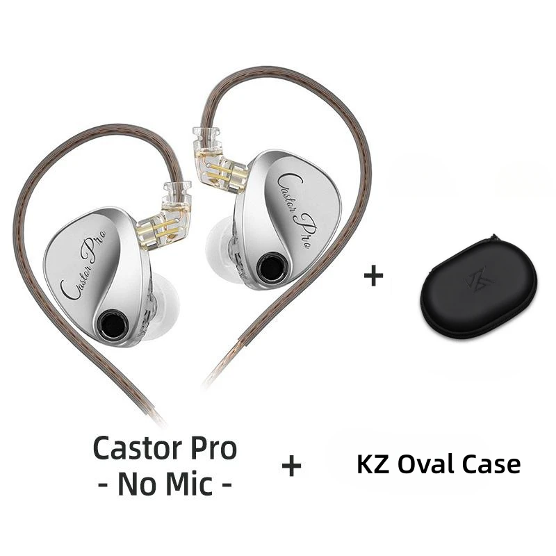 KZ Castor PRO Bekabelde oortelefoon Dynamische stuurprogramma's Hoogwaardige afstembare oortelefoon Hfi-geluidskwaliteit Bass-headsets IEM Gaming-headset: Mint