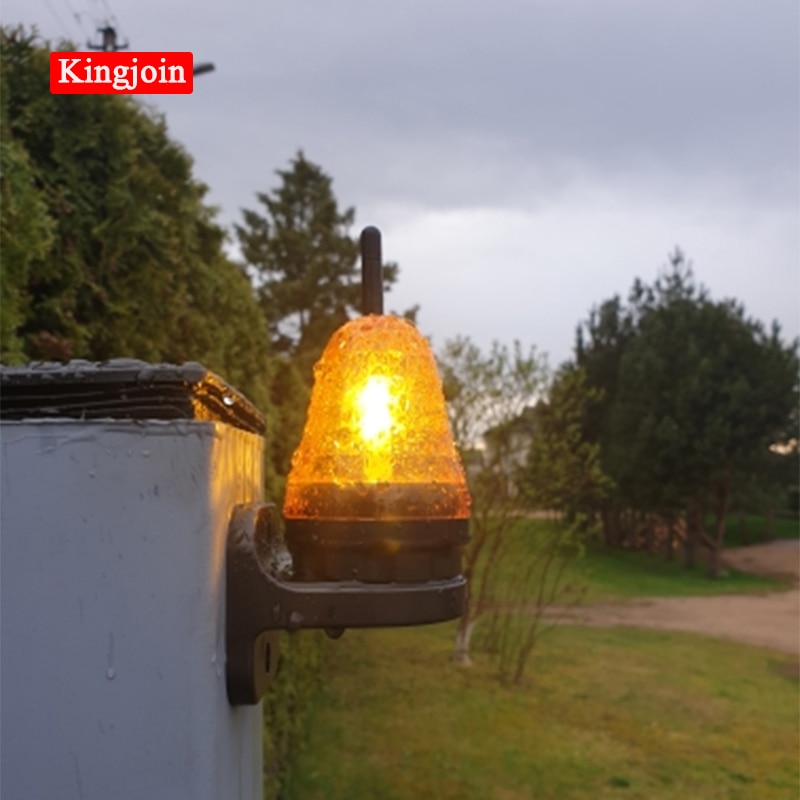 Lámpara de alarma gigante AC/DC de 12V -265V Flash de luz LED para abrir puerta corredera/puerta de barrera