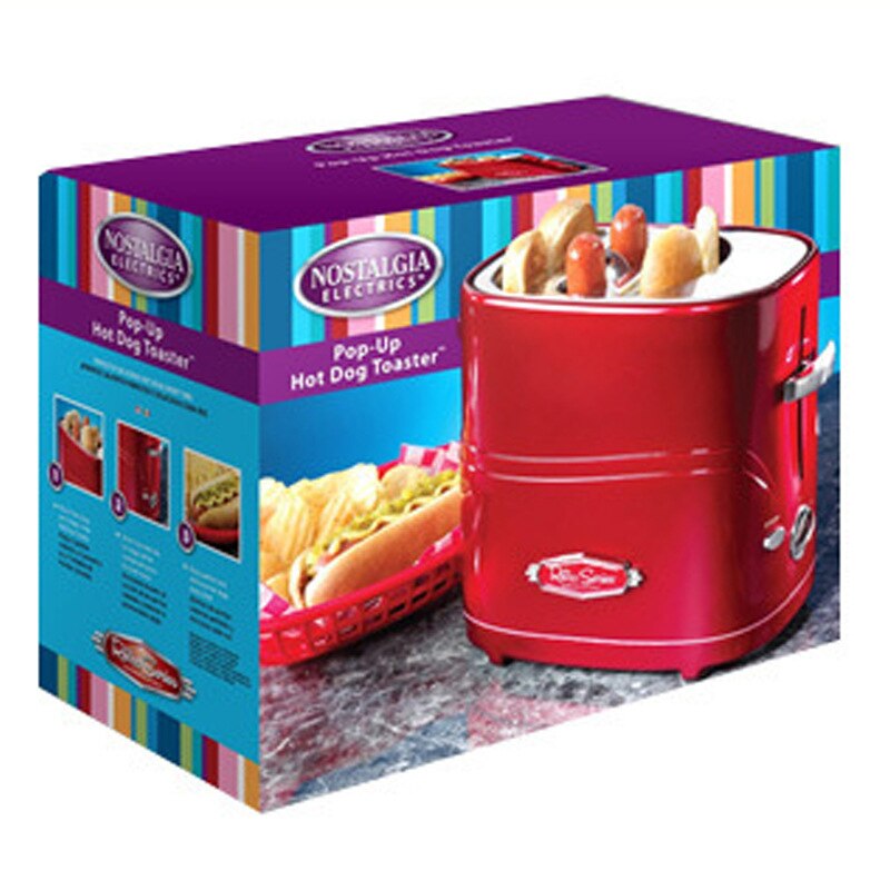 Household Dog Toaster Automatic Breakfast Bread Making Machine American Mini Sausage Maker Toasting Furnace 220V