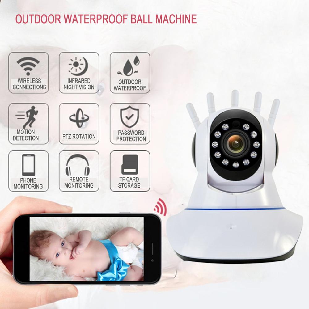 1080P WIFI veilige IP hoofd camera draadloze infrarood 360-graden camera