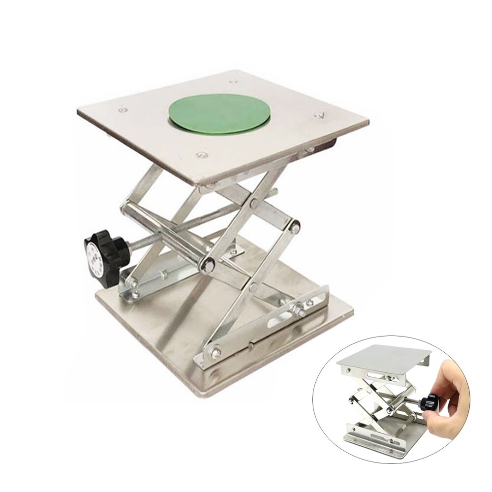 Laboratory Lifting Platform 150x150mm 200x200mm Stainless Steel Stand Laboratory Adjustable Mobile Lifting Platform Desktop Lift