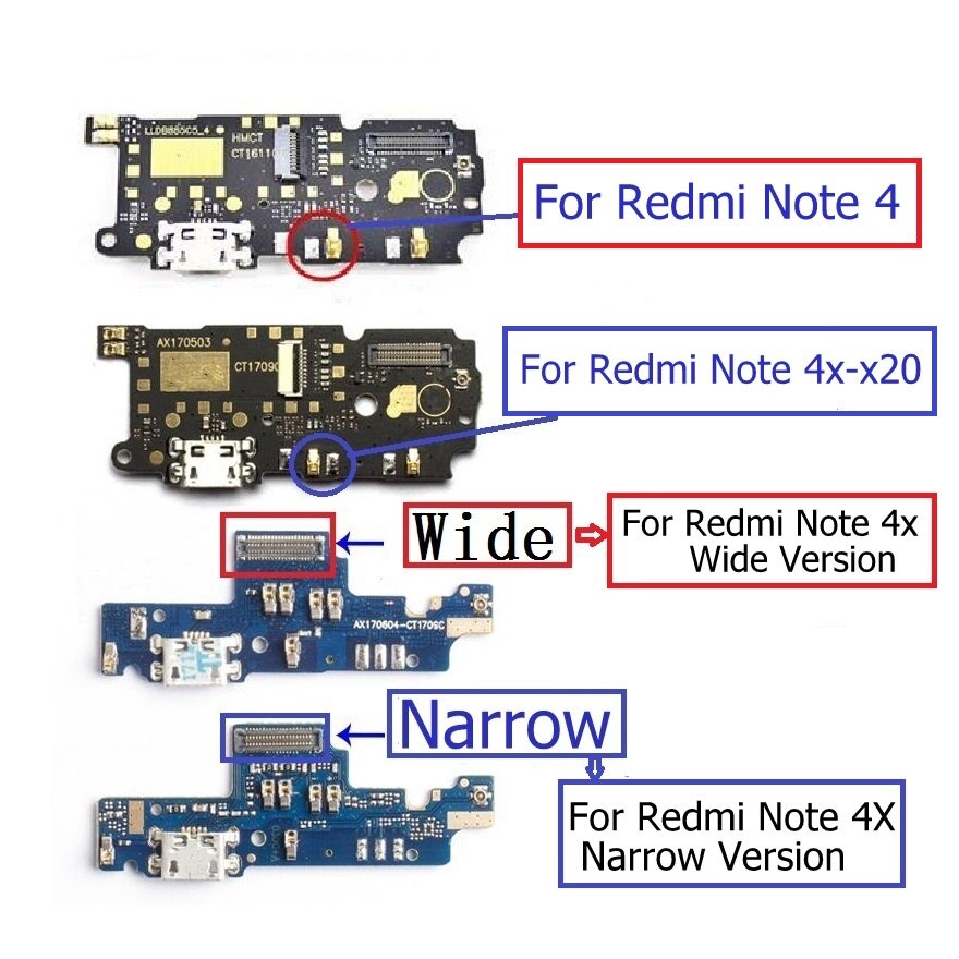 Placa de entrada usb carregadora, para xiaomi redmi note 4x x20 conector de carregamento para xiaomi note 4 porta de carregamento usb + peças do microfone