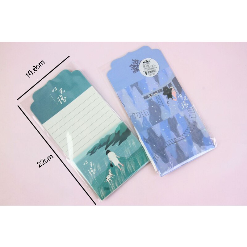 3pcs/Pack Fairy Paper Envelope Four Season Craft foldable Envelopes Individuality Wedding invitation envelope