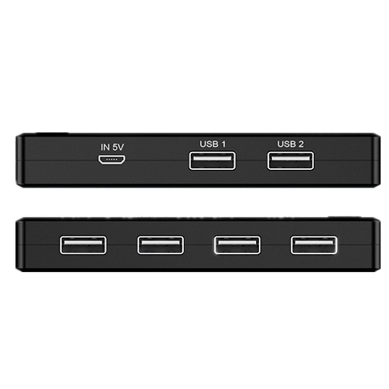 Usb 2.0 Sharing Switch Box 4 Poort 2 In 4 Out Switch Adapter Voor Muis Keyboard Scanner Printer Monitor Apparaten