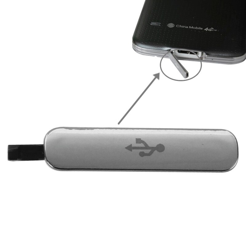 Ipartsbuy Usb Dock Charger Port Stofdicht Cover Voor Galaxy S5