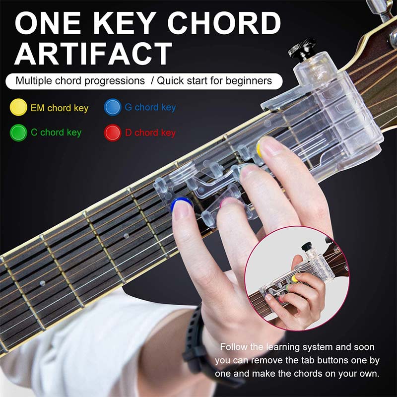 Guitar Chord Buddy Teaching Aid Guitar Tool Guitar Learning System Teaching Aid Accessories for Beginner
