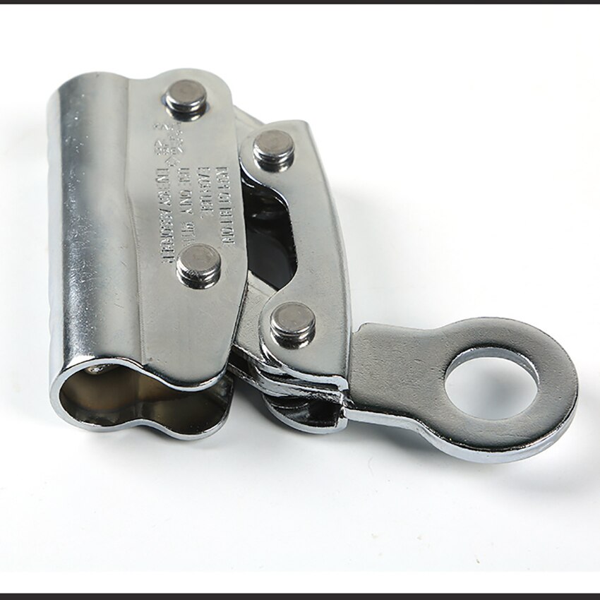 Rope Grab Self-Locking Alloy Steel Rope Grab Fall Protection Riser Fits 8-16mm Rope for Outdoor Climbing Mountaineering