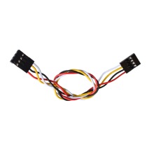 10PCS 4PIN DUPONT LINE female to female PITCH 2.54MM 20CM double head 4P 4 pin JUMPER CABLE WIRE FOR PCB connector