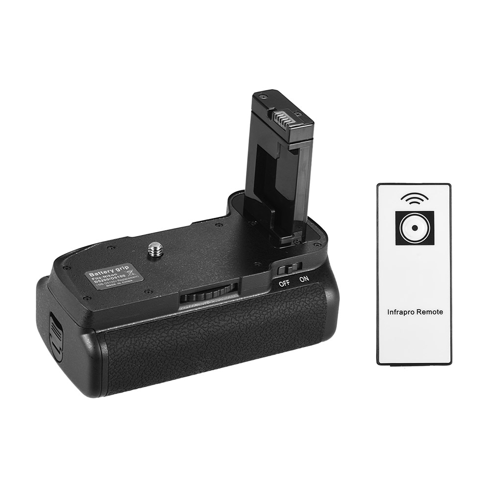 Supporto verticale della presa della batteria per la macchina fotografica di Nikon D5100 D5200 DSLR EN-EL 14 alimentato a batteria con la presa verticale telecomandata di IR